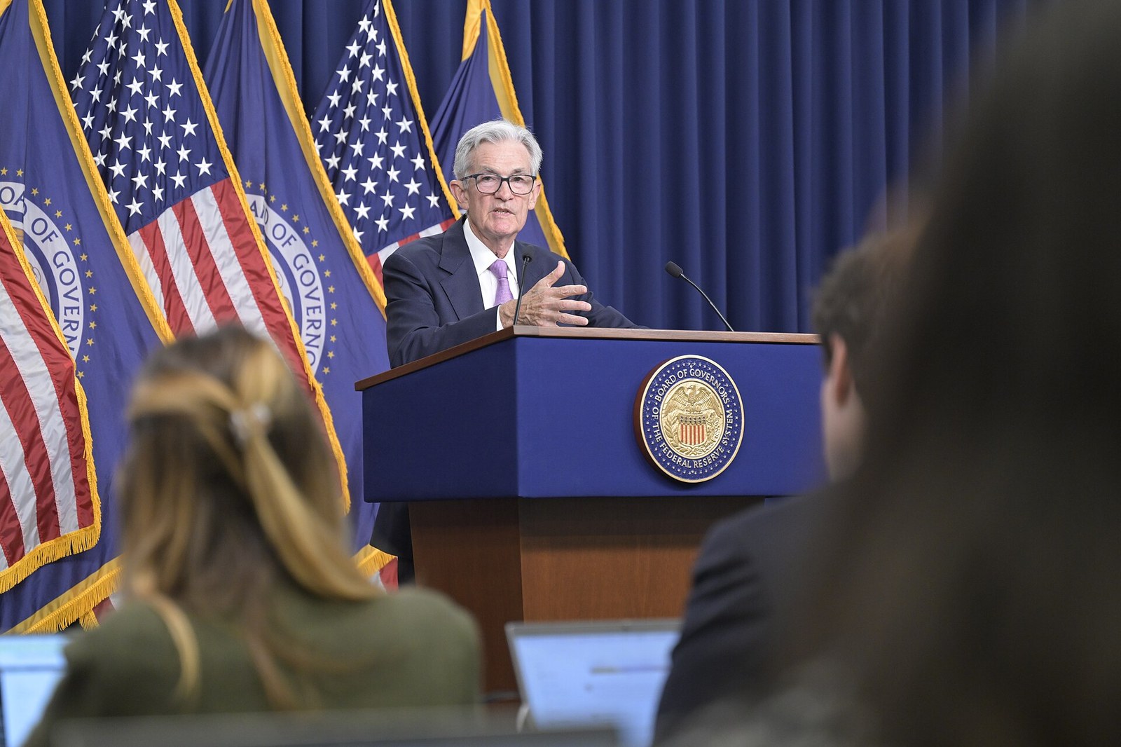 Powell, Jackson Hole, August 2022 — quoting Volcker by name when he committed the Fed to higher rates 'for some time.' (Photo: Federalreserve / Public domain)
